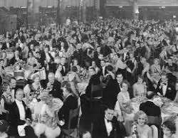 The first ever Academy Awards were held in the Blo The first ever Academy Awards were held in the Blossom Ballroom of the hotel. The winners were announced and the ceremony was over in 15 minutes. The